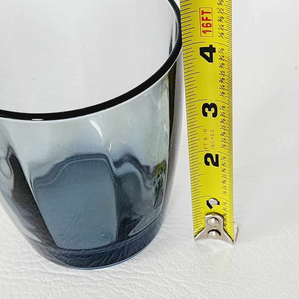 Bormioli Rocco, "Pulsar" Glass Water Ocean Blue, Set of 3 Rocks Glasses - Picture 5 of 9